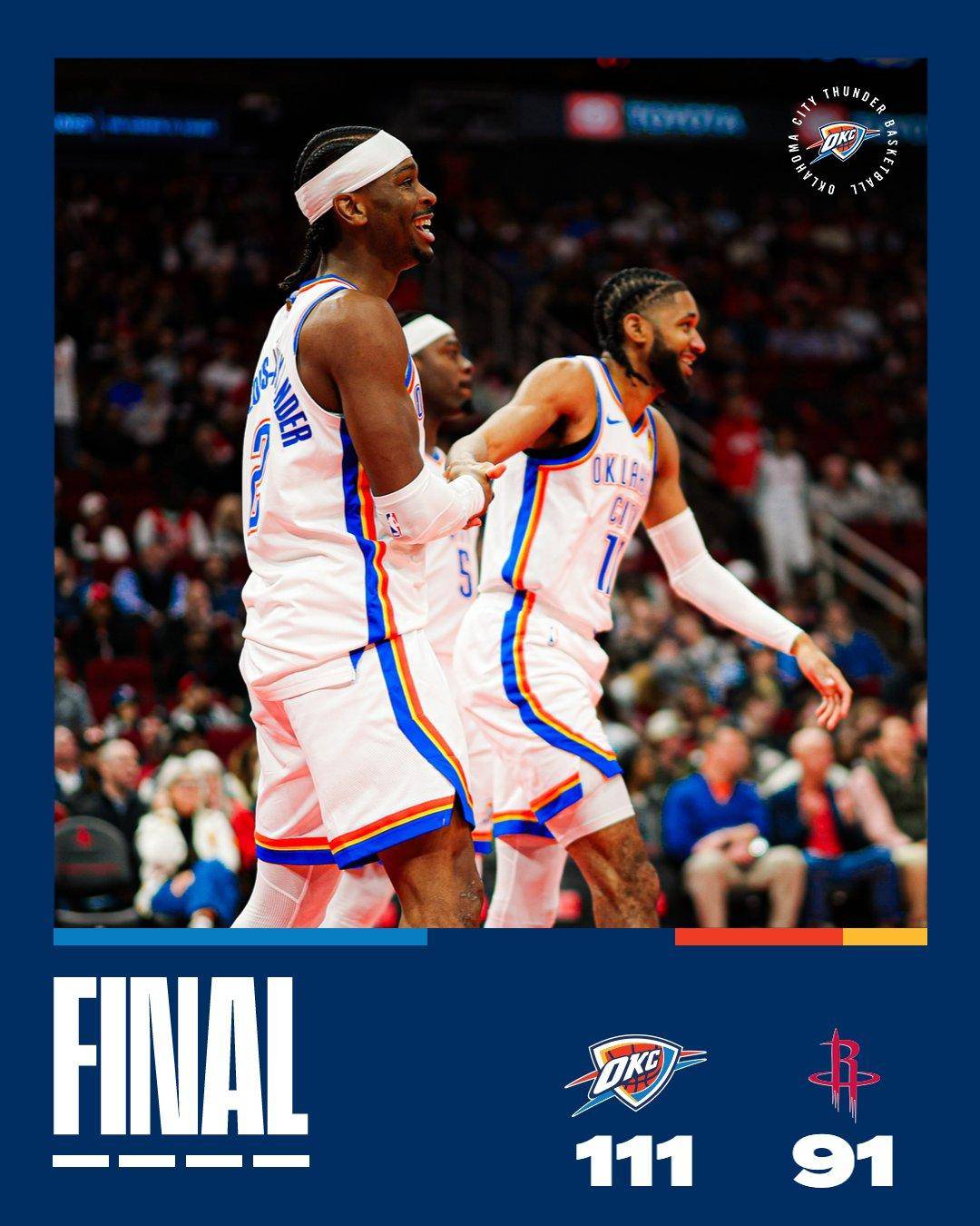 杜兰特23中7，火箭完败雷霆！亚历山大20+4创NBA历史第2神迹，申京低迷