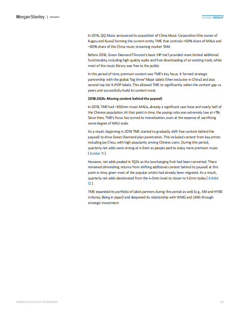 2025年中国流媒体音乐市场的高端化机遇报告(英文版)