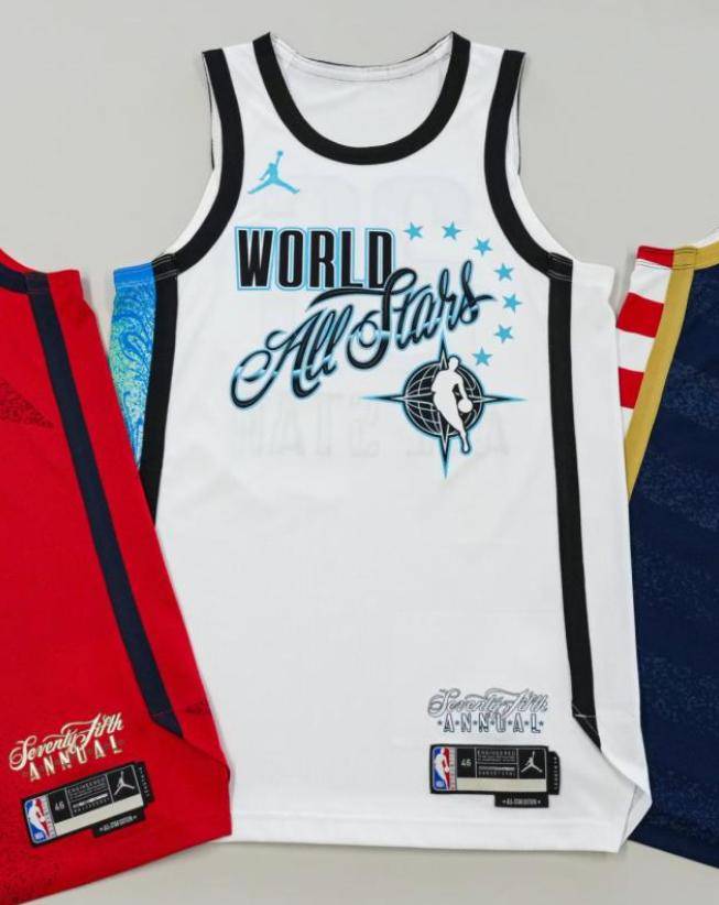 2026年NBA全明星赛三款球衣揭晓
